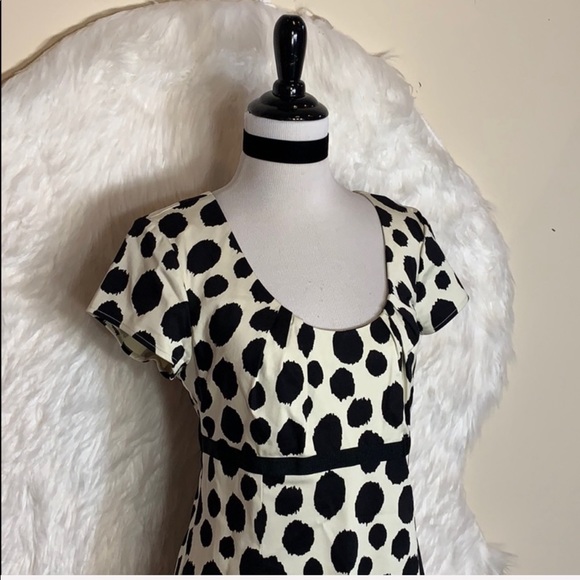 Boden Black & Cream Sheath Dress - Picture 2 of 6